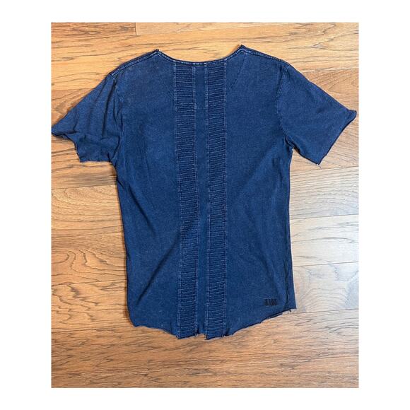 Urban‎ Outfitters Nana Judy Blue T Shirt with Zipper Detail, Casual Fashion Tee - Picture 5 of 9